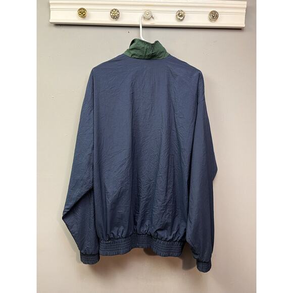 VTG A.M. Player Jacket Mens Large Persimmon Golf Course Saluda SC Nylon Blue - Picture 2 of 8